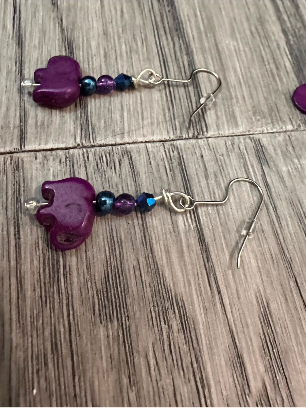 Purple Dangle Earrings -  two Styles - Picture 4 of 8
